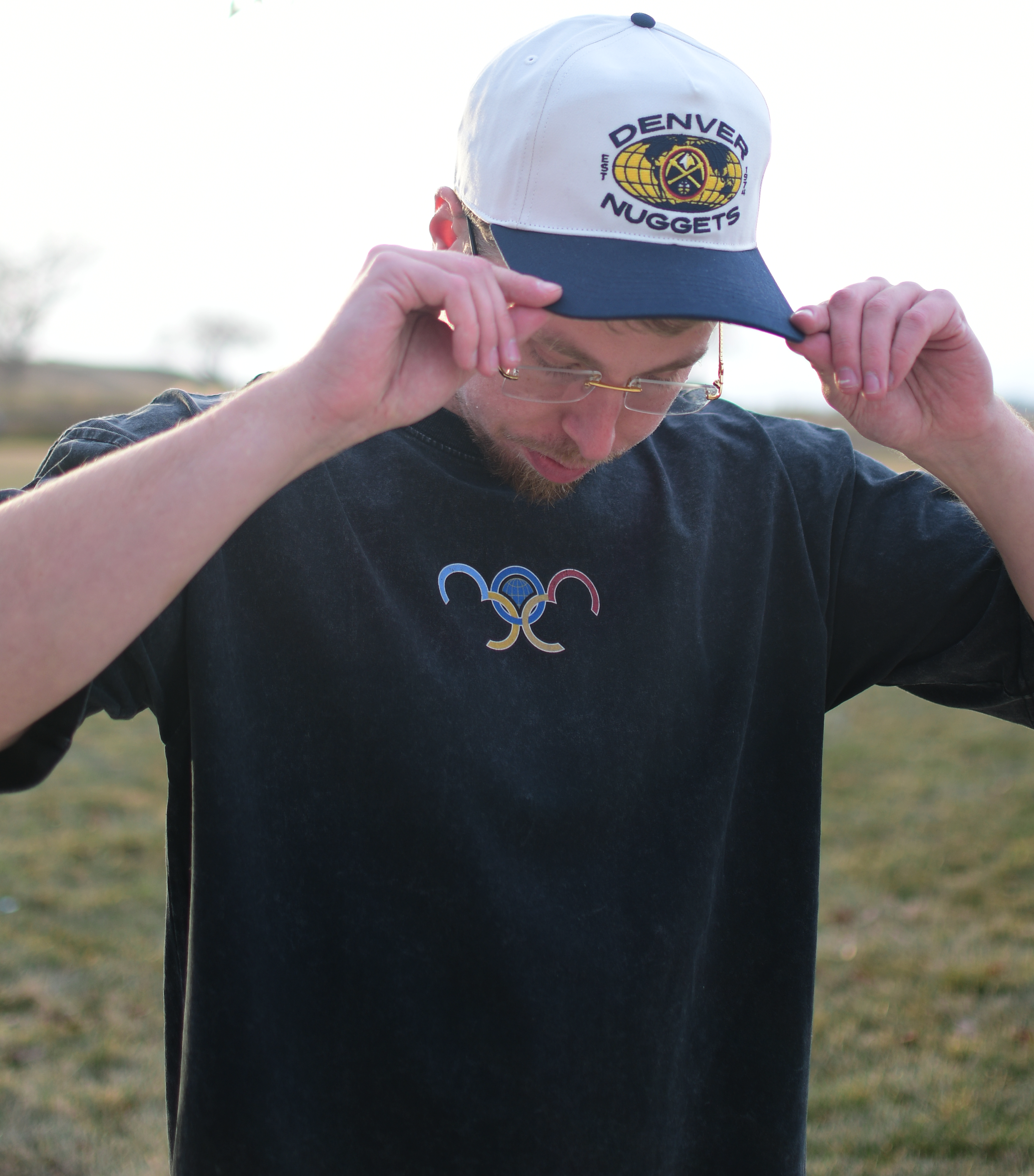 Denver 303 Olympic Rings Basketball T-shirt - Dark Grey