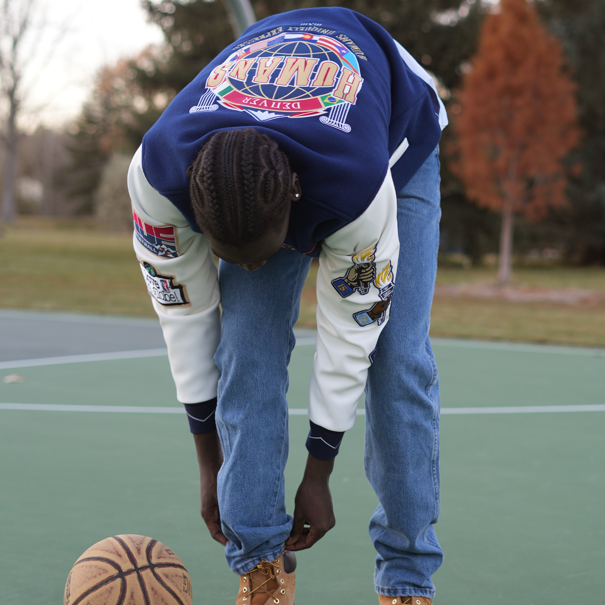 Denver HUE Olympics 303 Basketball Letterman Jacket