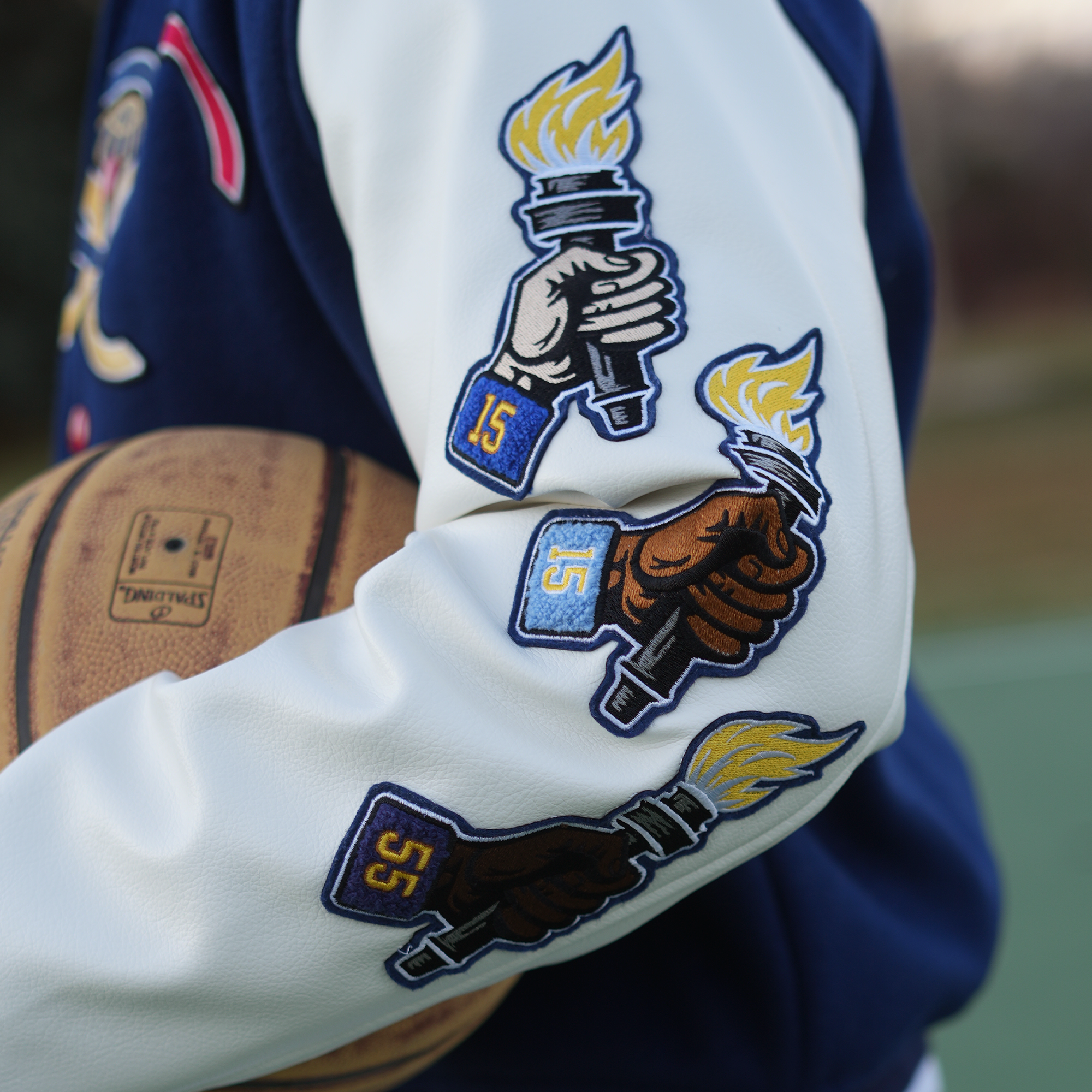 Denver HUE Olympics 303 Basketball Letterman Jacket