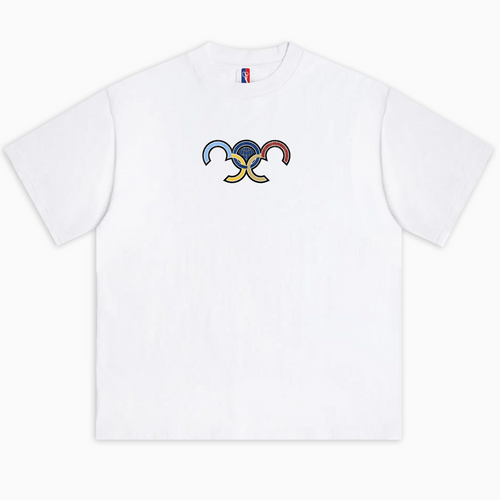 Denver 303 Olympic Rings Basketball T-shirt - White