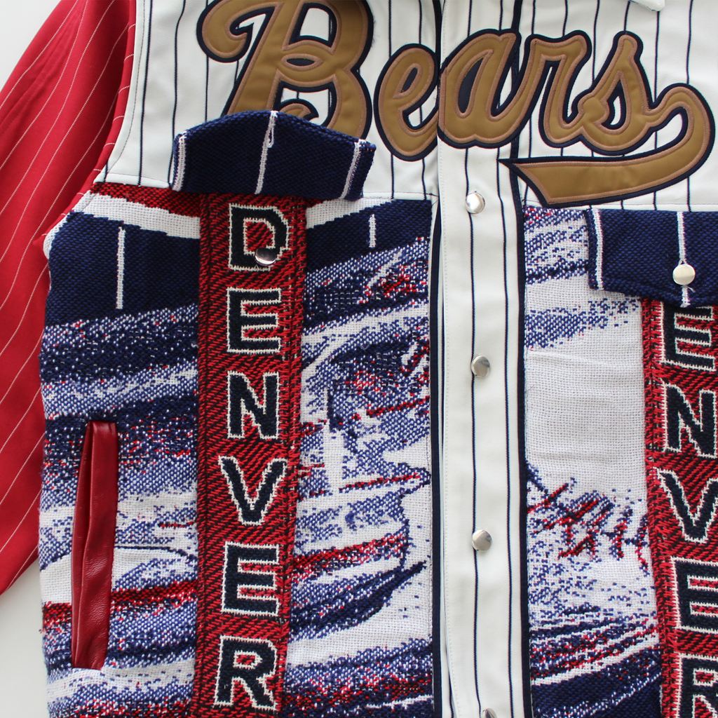 HUE 1/1 Denver Bears Baseball Trucker Jacket