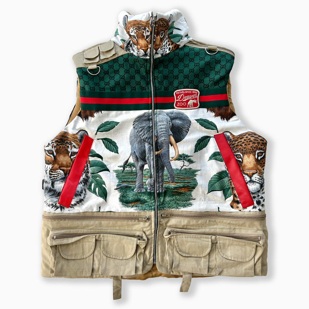 HUE 1/1 Gucci Denver Zoo Safari Puffer Vest