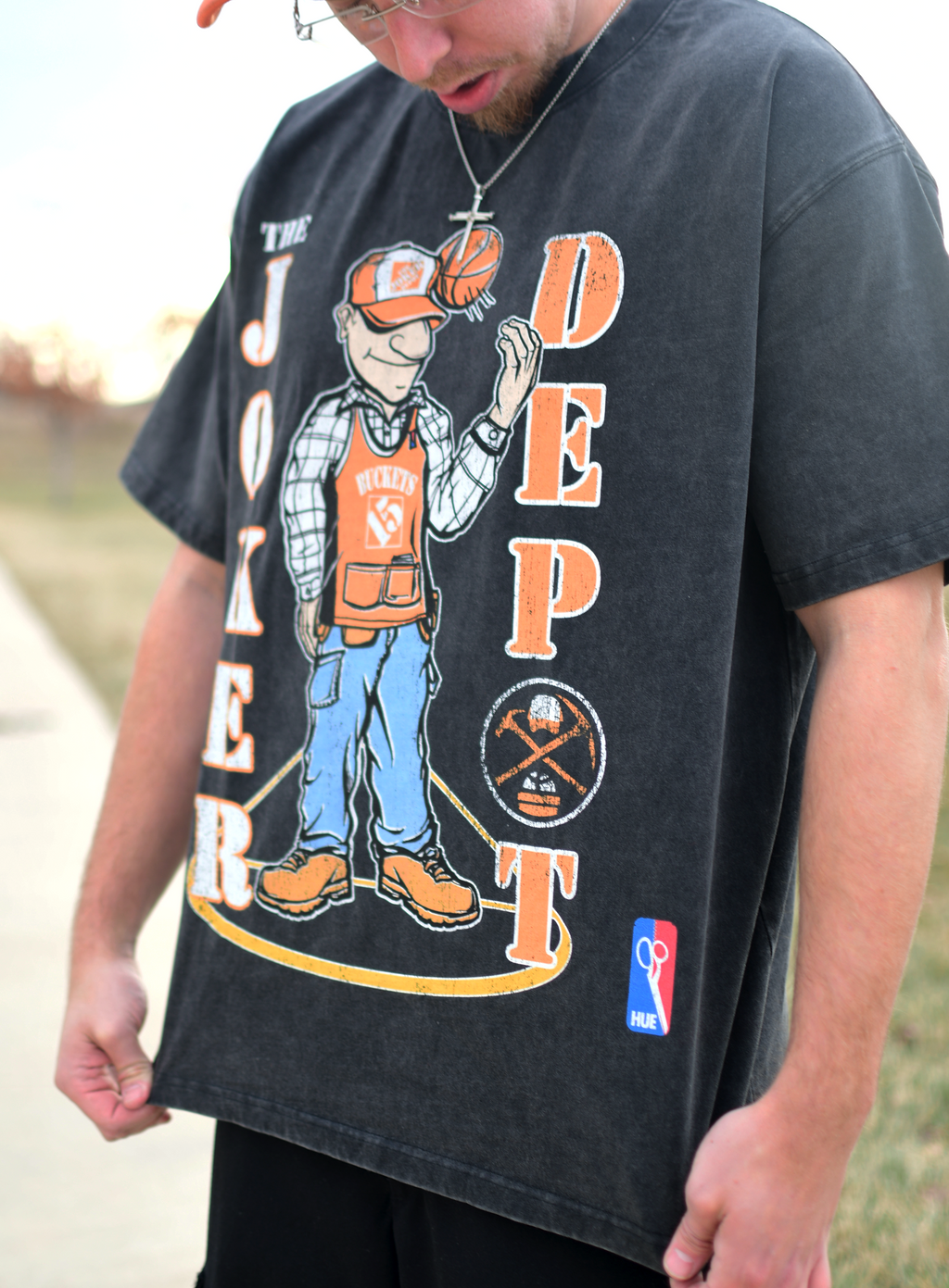 Joker Depot Day Job Basketball T-shirt - Dark Grey