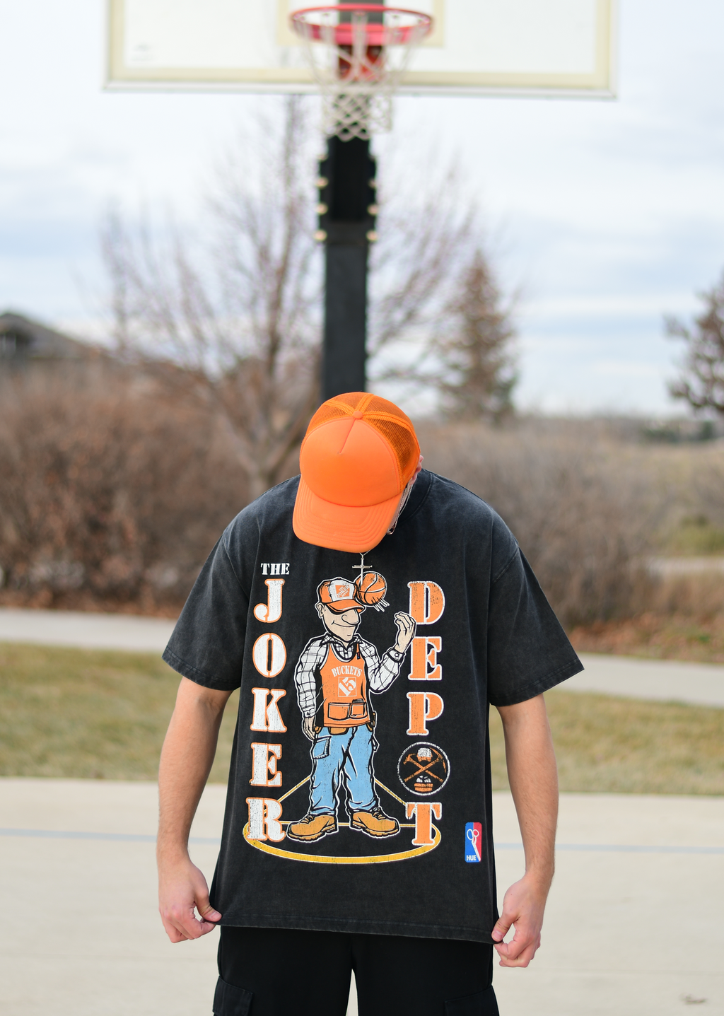 Joker Depot Day Job Basketball T-shirt - Dark Grey