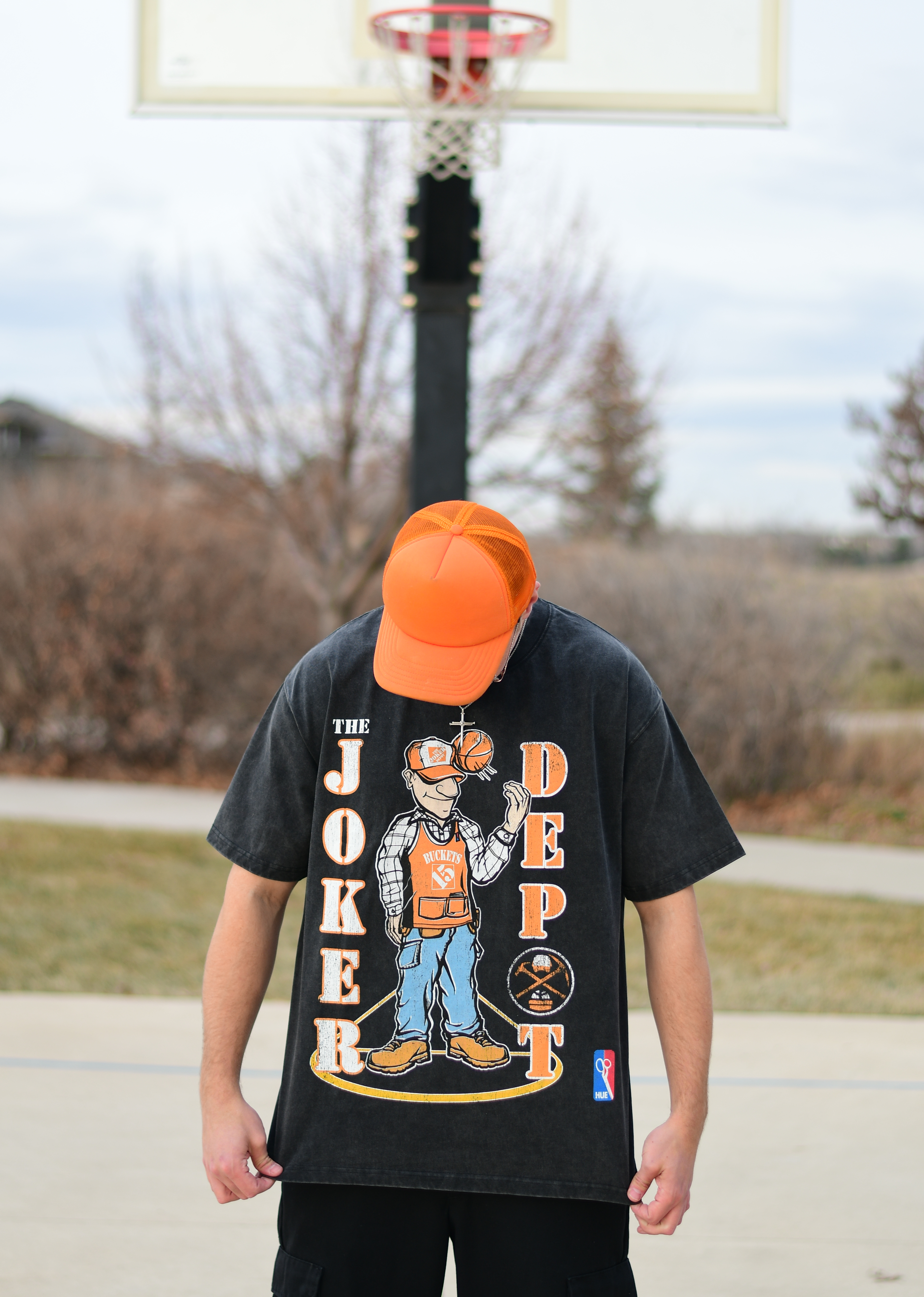 Joker Depot Day Job Basketball T-shirt - Dark Grey