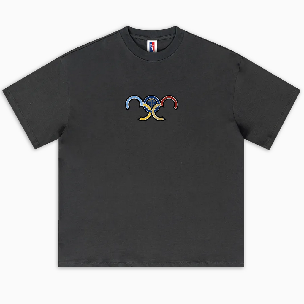 Denver 303 Olympic Rings Basketball T-shirt - Dark Grey