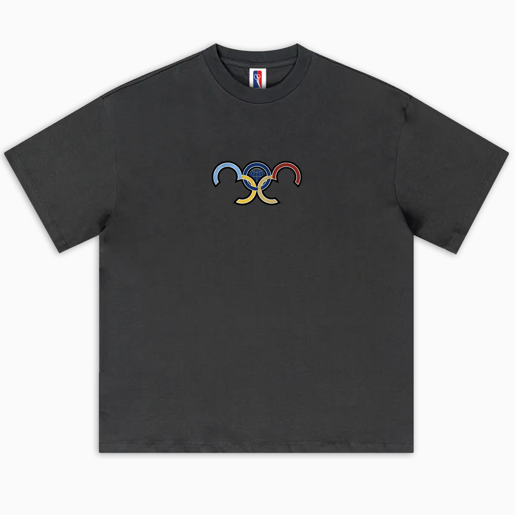Denver 303 Olympic Rings Basketball T-shirt - Dark Grey