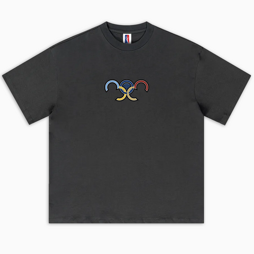 Denver 303 Olympic Rings Basketball T-shirt - Dark Grey